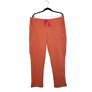 Figs Technical Collection Burnt Orange Scrub Pants